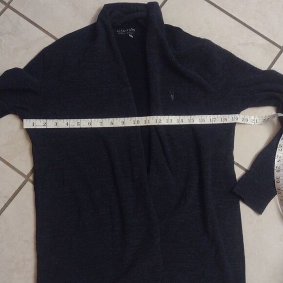 All Saints Cardigan Sweater very dark navy - Picture 5 of 6